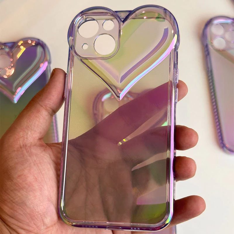 Holographic Heart Case