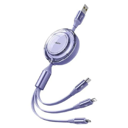 Pisen 3 In 1 Stretchable USB Charging Cable